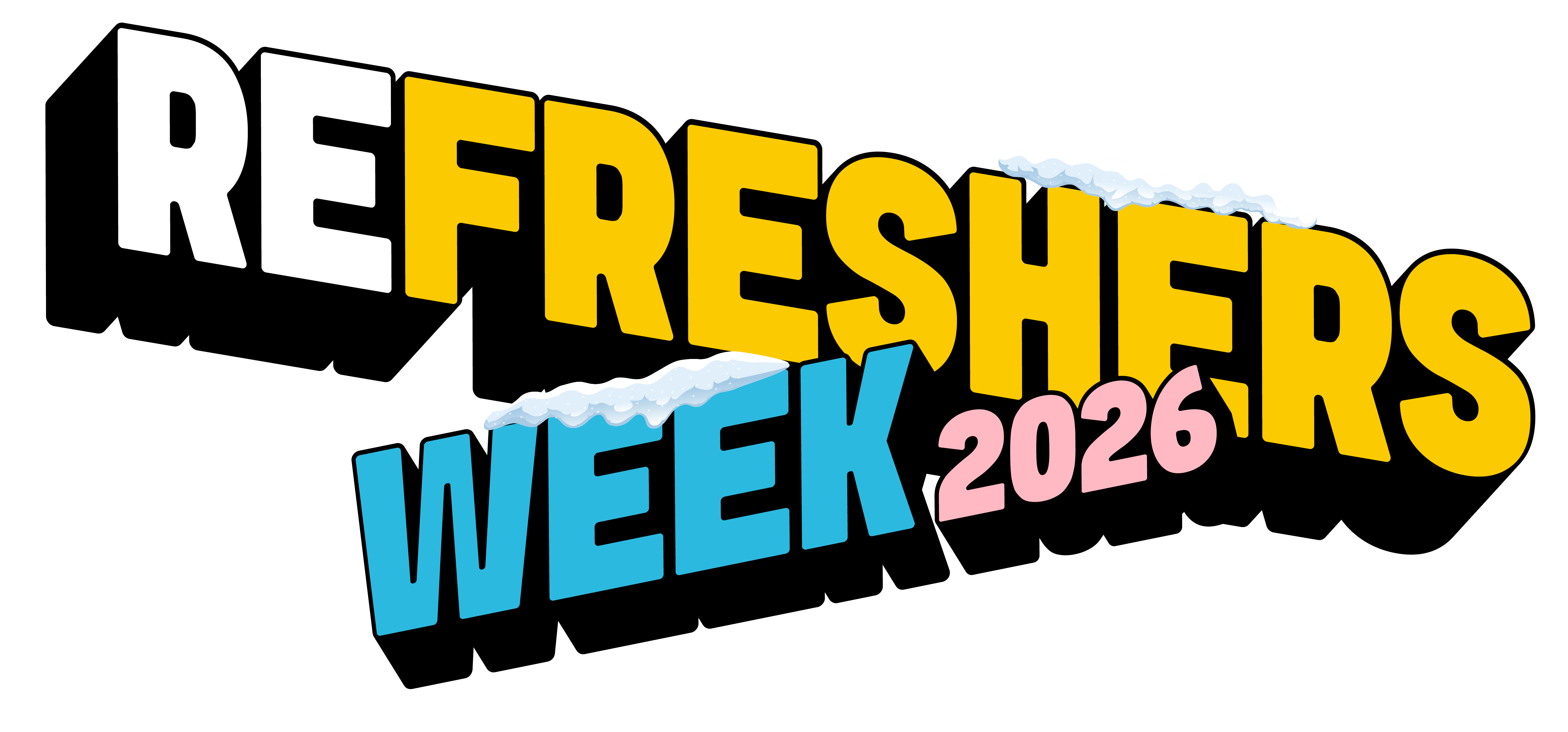 illustration of decorative text that says Refreshers Week 2026