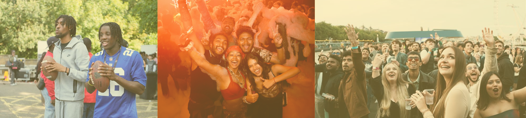 group images of students at freshers event