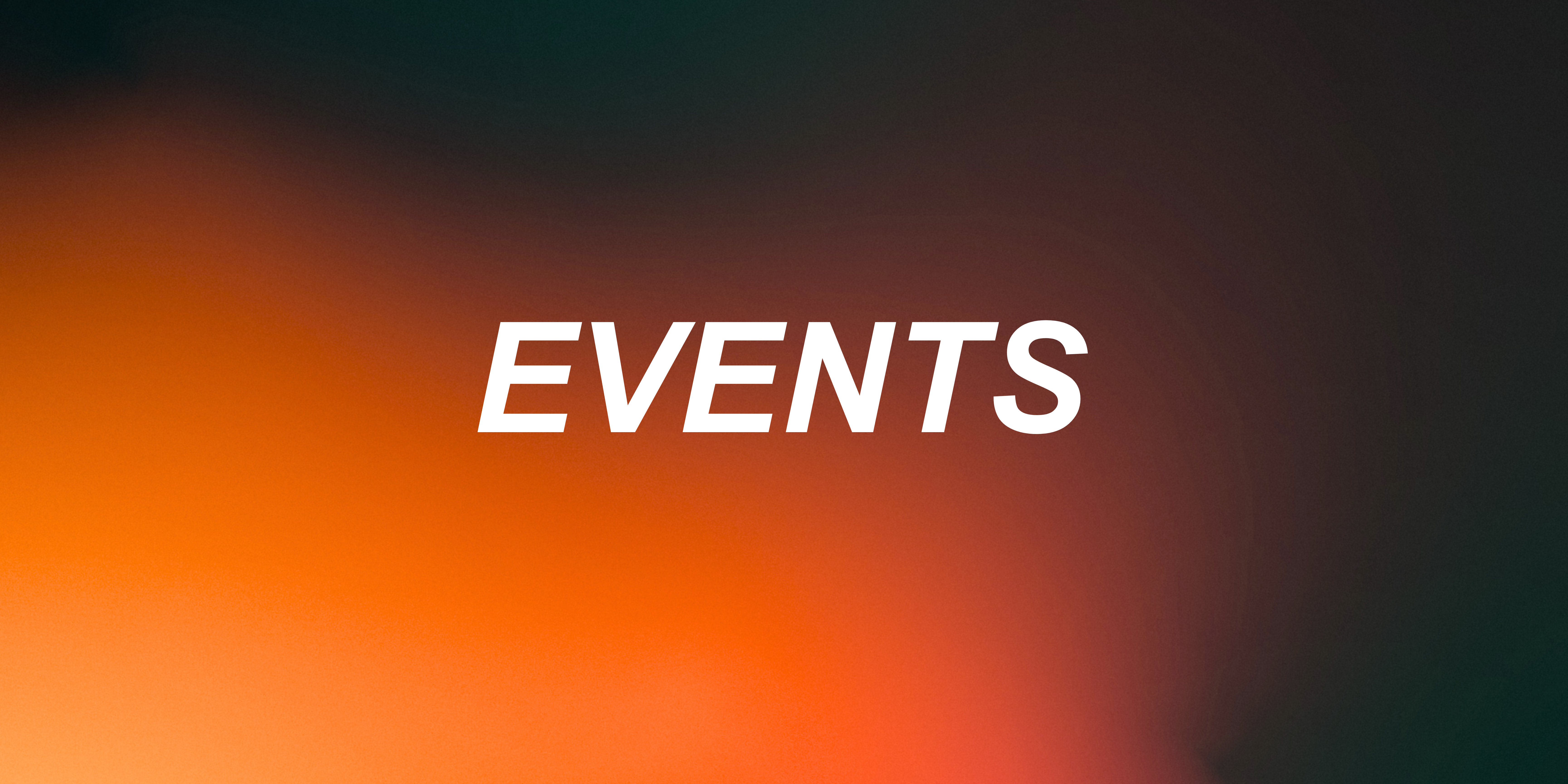 Gradient background with events as a title